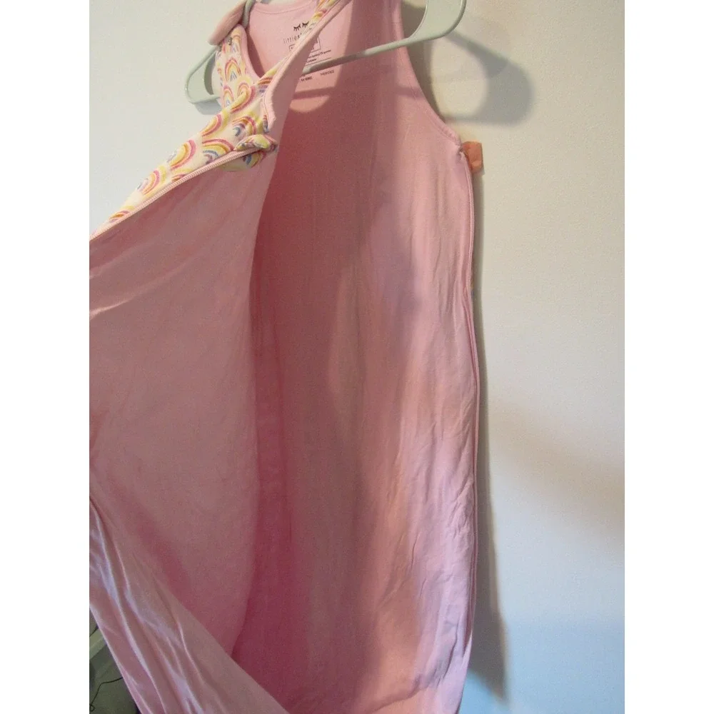 Little Sleepies Rainbow Bamboo Viscose Seasonless Sleep Sack 18-36 Months Pink